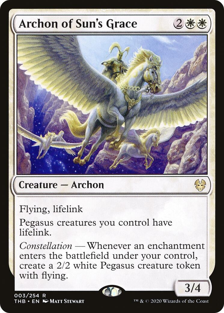 Image for Archon of Sun's Grace (3) [Theros Beyond Death] - Magic: The Gathering