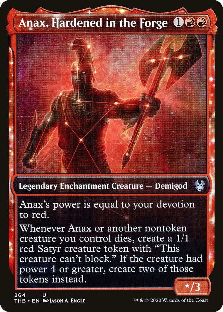 Image for Anax, Hardened in the Forge (Showcase) (264) [Theros Beyond Death] - Magic: The Gathering