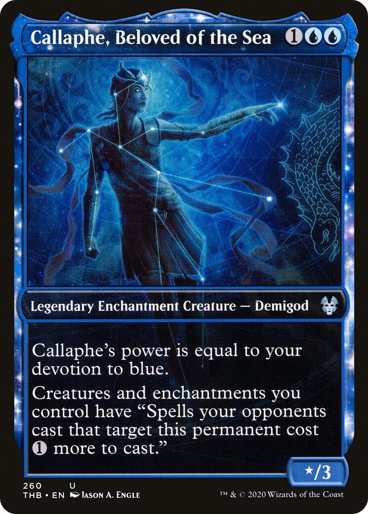 Image for Callaphe, Beloved of the Sea (Showcase) (260) [Theros Beyond Death] - Magic: The Gathering