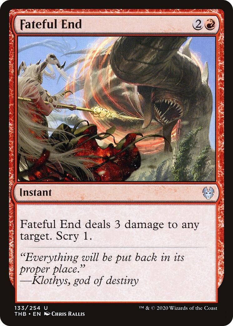 Image for Fateful End (133) [Theros Beyond Death] - Magic: The Gathering