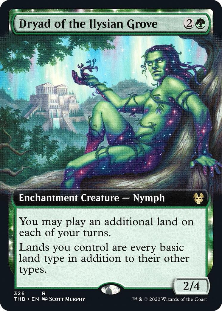 Image for Dryad of the Ilysian Grove (Extended Art) (326) [Theros Beyond Death] - Magic: The Gathering