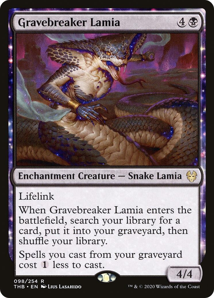 Image for Gravebreaker Lamia (98) [Theros Beyond Death] - Magic: The Gathering