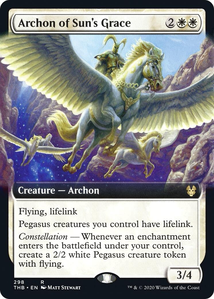 Image for Archon of Sun's Grace (Extended Art) (298) [Theros Beyond Death] - Magic: The Gathering