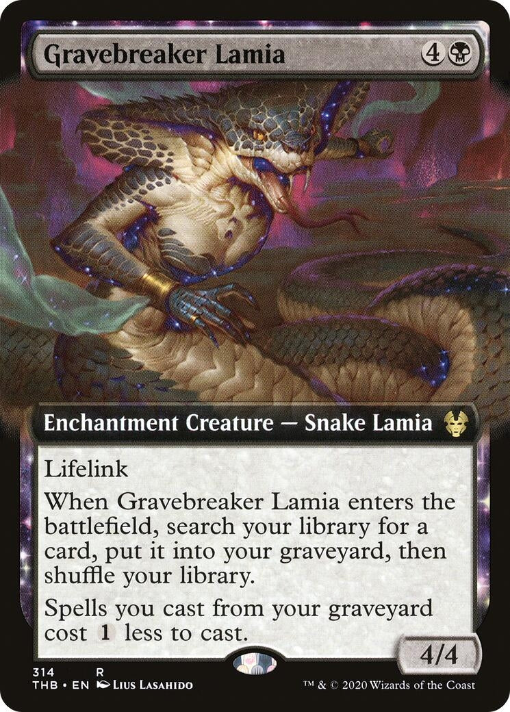 Image for Gravebreaker Lamia (Extended Art) (314) [Theros Beyond Death] - Magic: The Gathering