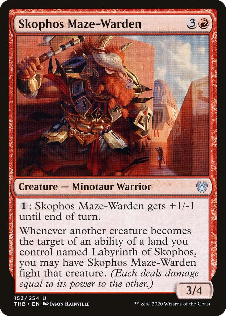 Image for Skophos Maze-Warden (153) [Theros Beyond Death] - Magic: The Gathering