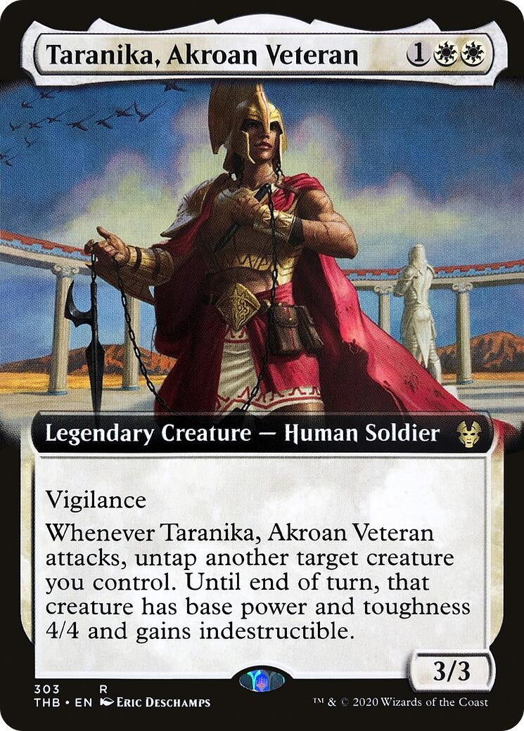 Image for Taranika, Akroan Veteran (Extended Art) (303) [Theros Beyond Death] - Magic: The Gathering