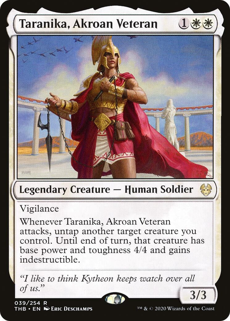 Image for Taranika, Akroan Veteran (39) [Theros Beyond Death] - Magic: The Gathering