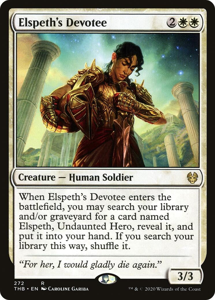 Image for Elspeth's Devotee (272) [Theros Beyond Death] - Magic: The Gathering