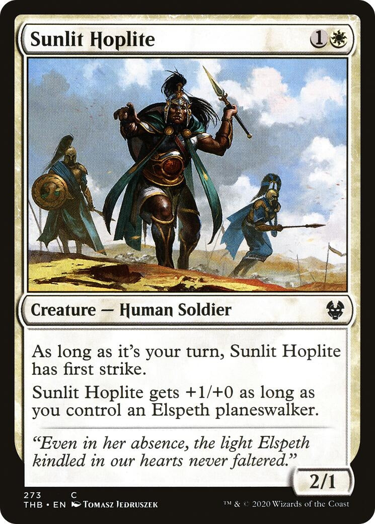 Image for Sunlit Hoplite (273) [Theros Beyond Death] - Magic: The Gathering
