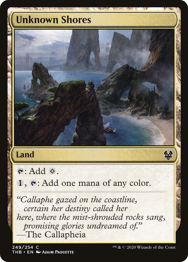 Image for Unknown Shores (249) [Theros Beyond Death] - Magic: The Gathering
