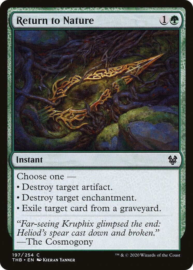Image for Return to Nature (197) [Theros Beyond Death] - Magic: The Gathering