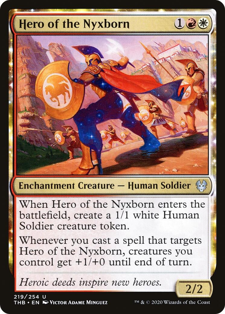 Image for Hero of the Nyxborn (219) [Theros Beyond Death] - Magic: The Gathering