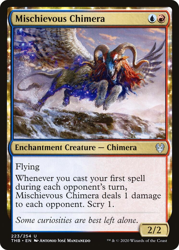 Image for Mischievous Chimera (223) [Theros Beyond Death] - Magic: The Gathering