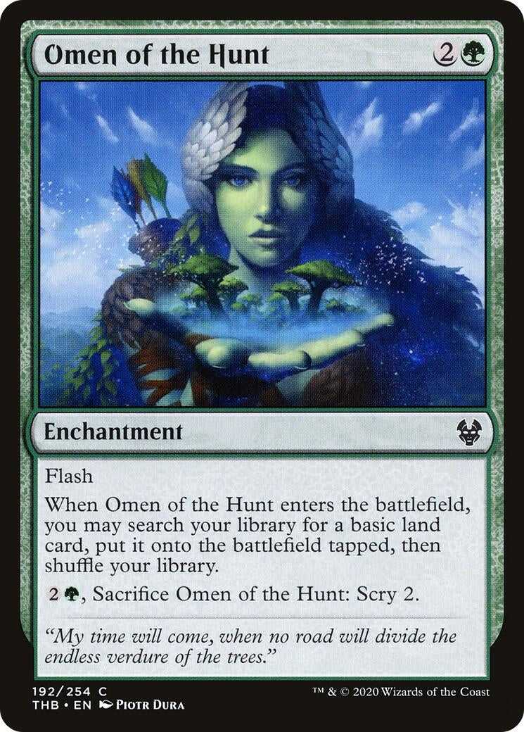 Image for Omen of the Hunt (192) [Theros Beyond Death] - Magic: The Gathering
