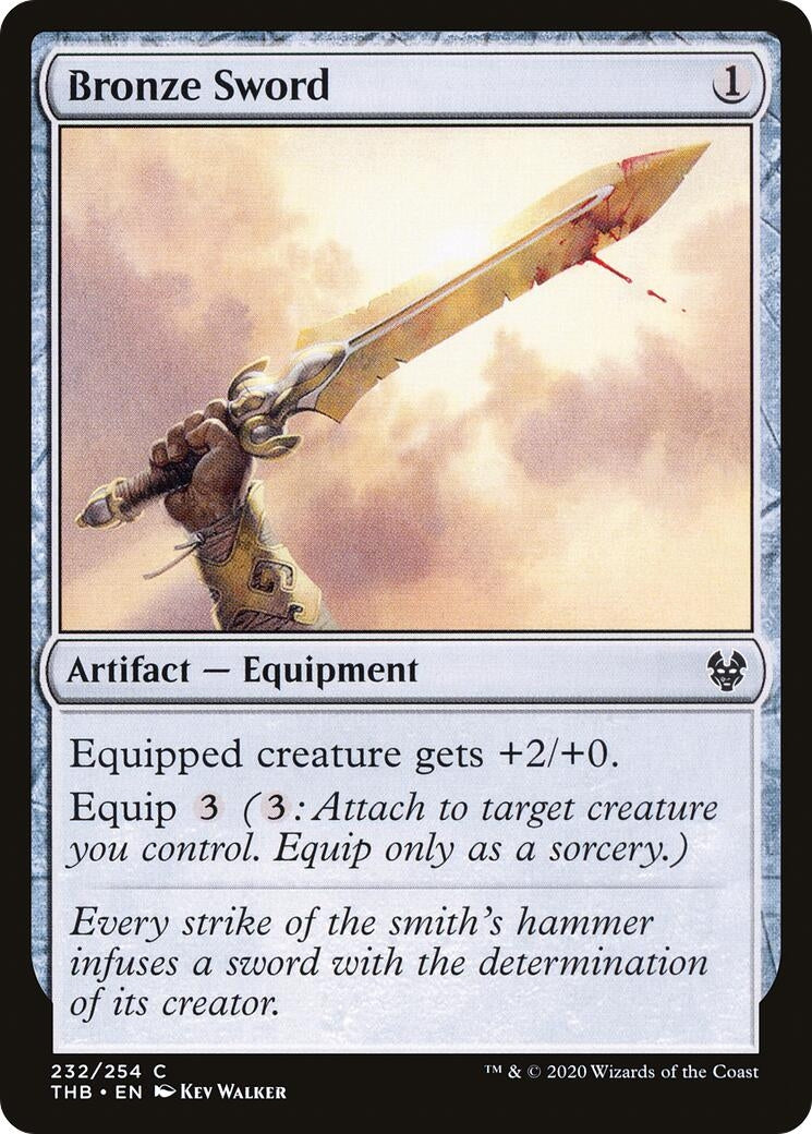 Image for Bronze Sword (232) [Theros Beyond Death] - Magic: The Gathering