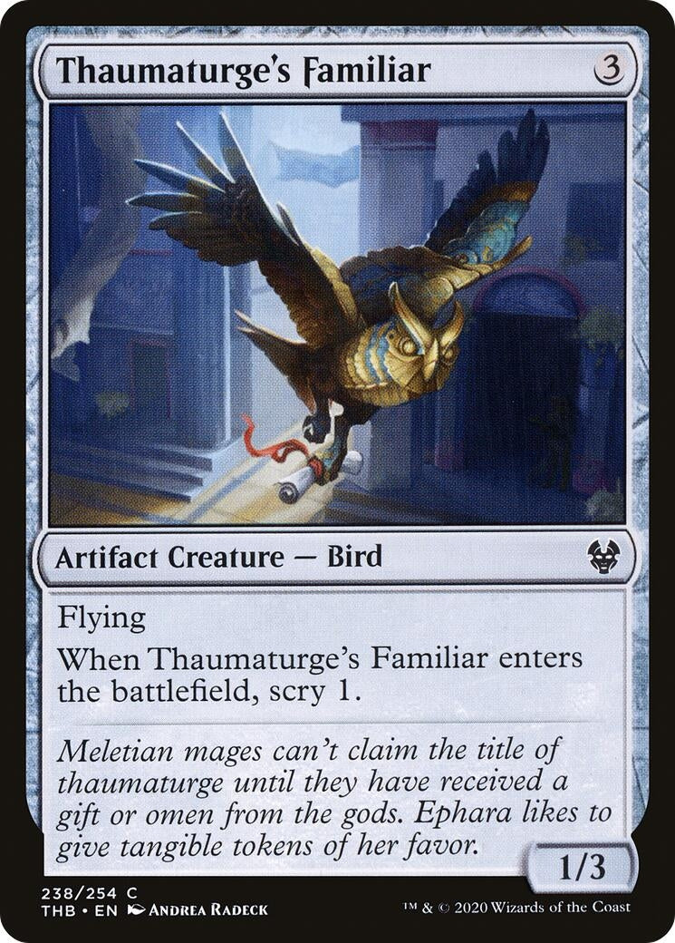Image for Thaumaturge's Familiar (238) [Theros Beyond Death] - Magic: The Gathering