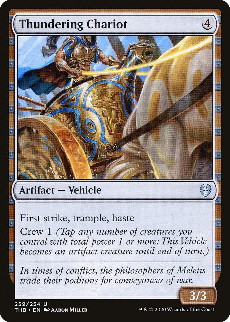 Image for Thundering Chariot (239) [Theros Beyond Death] - Magic: The Gathering