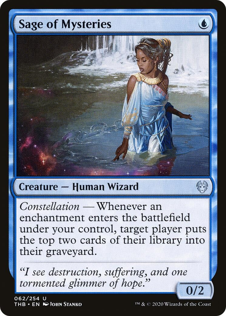 Image for Sage of Mysteries (62) [Theros Beyond Death] - Magic: The Gathering