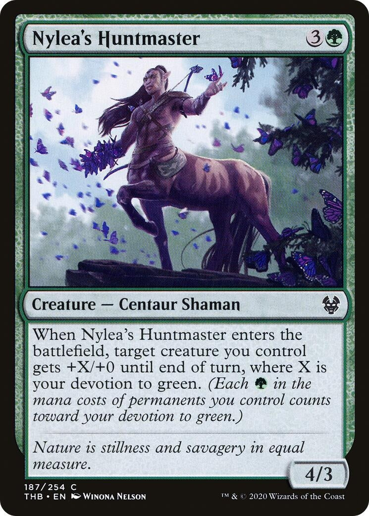 Image for Nylea's Huntmaster (187) [Theros Beyond Death] - Magic: The Gathering