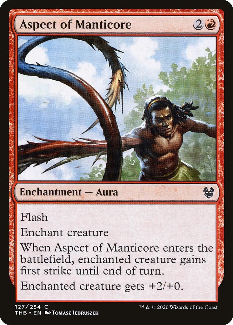 Image for Aspect of Manticore (127) [Theros Beyond Death] - Magic: The Gathering