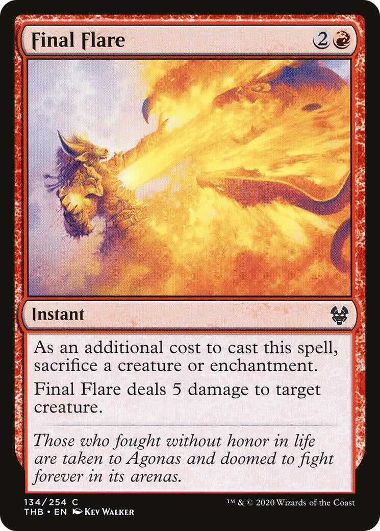 Image for Final Flare (134) [Theros Beyond Death] - Magic: The Gathering