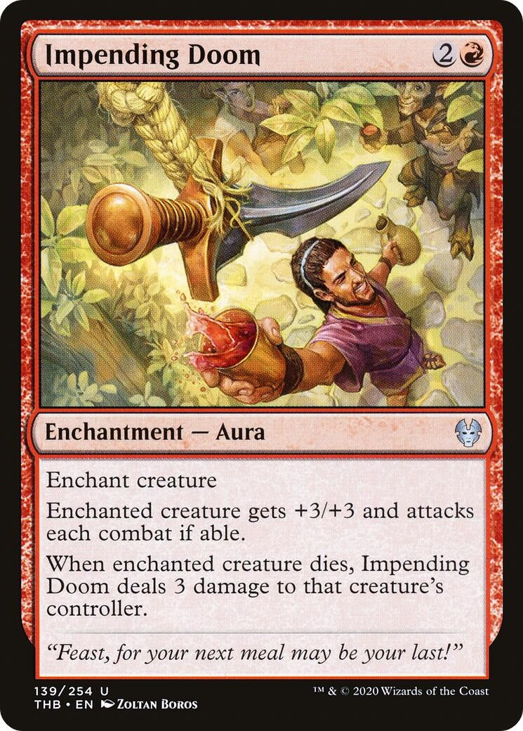Image for Impending Doom (139) [Theros Beyond Death] - Magic: The Gathering