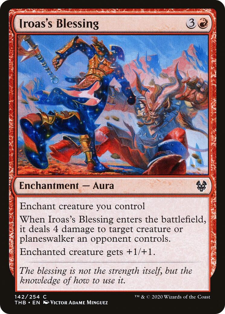 Image for Iroas's Blessing (142) [Theros Beyond Death] - Magic: The Gathering
