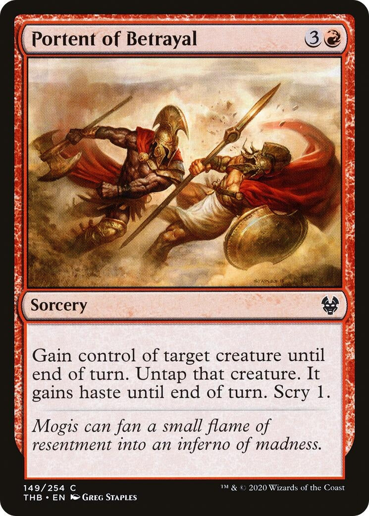 Image for Portent of Betrayal (149) [Theros Beyond Death] - Magic: The Gathering