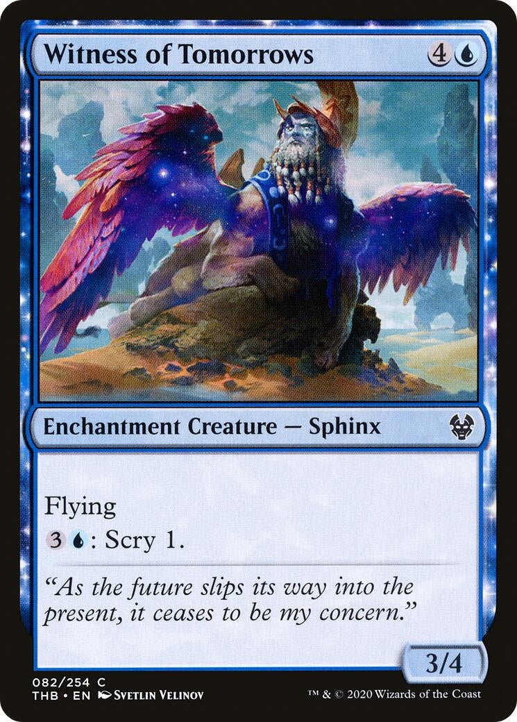 Image for Witness of Tomorrows (82) [Theros Beyond Death] - Magic: The Gathering