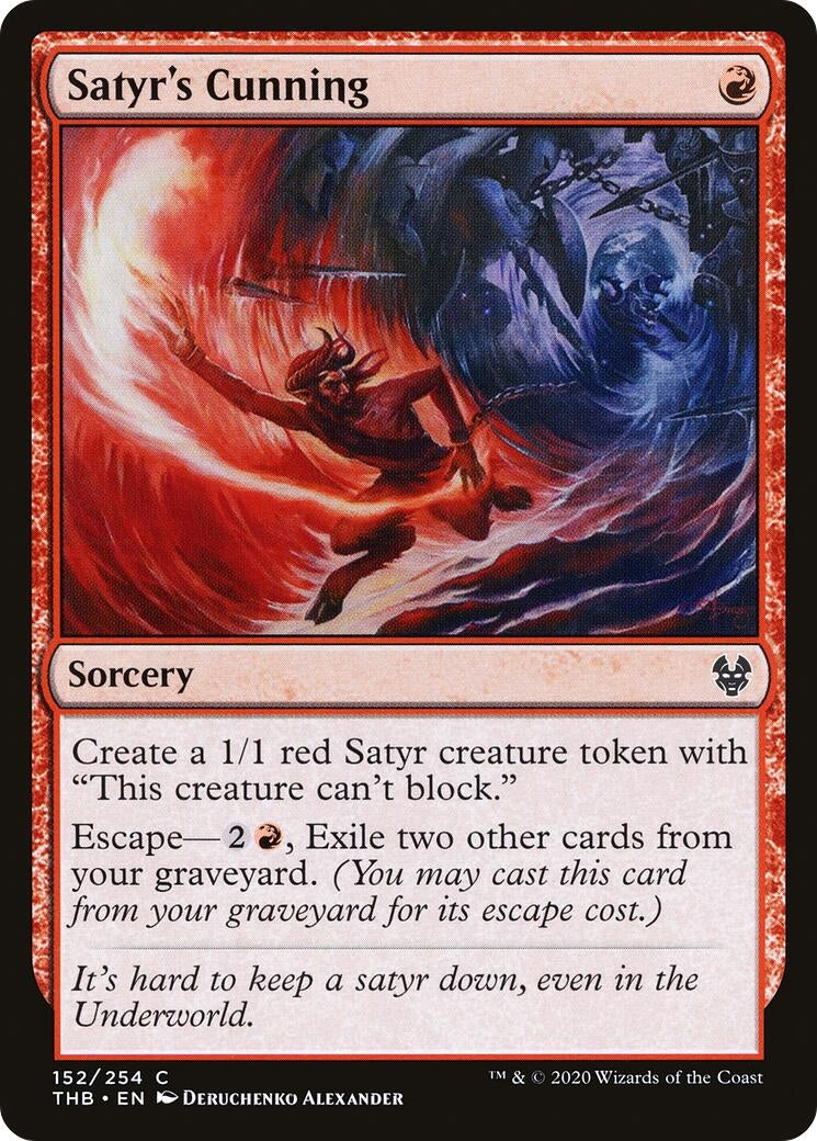 Image for Satyr's Cunning (152) [Theros Beyond Death] - Magic: The Gathering