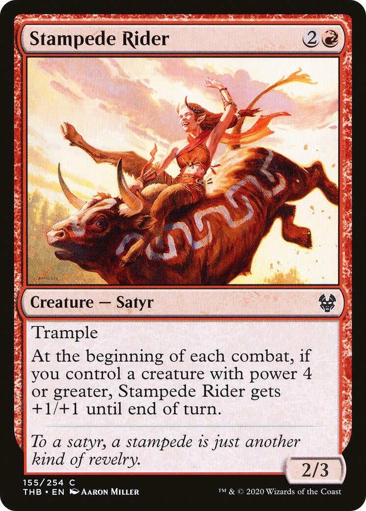 Image for Stampede Rider (155) [Theros Beyond Death] - Magic: The Gathering