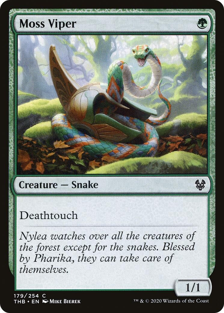 Image for Moss Viper (179) [Theros Beyond Death] - Magic: The Gathering