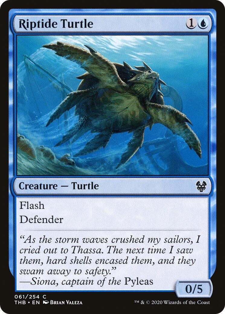 Image for Riptide Turtle (61) [Theros Beyond Death] - Magic: The Gathering
