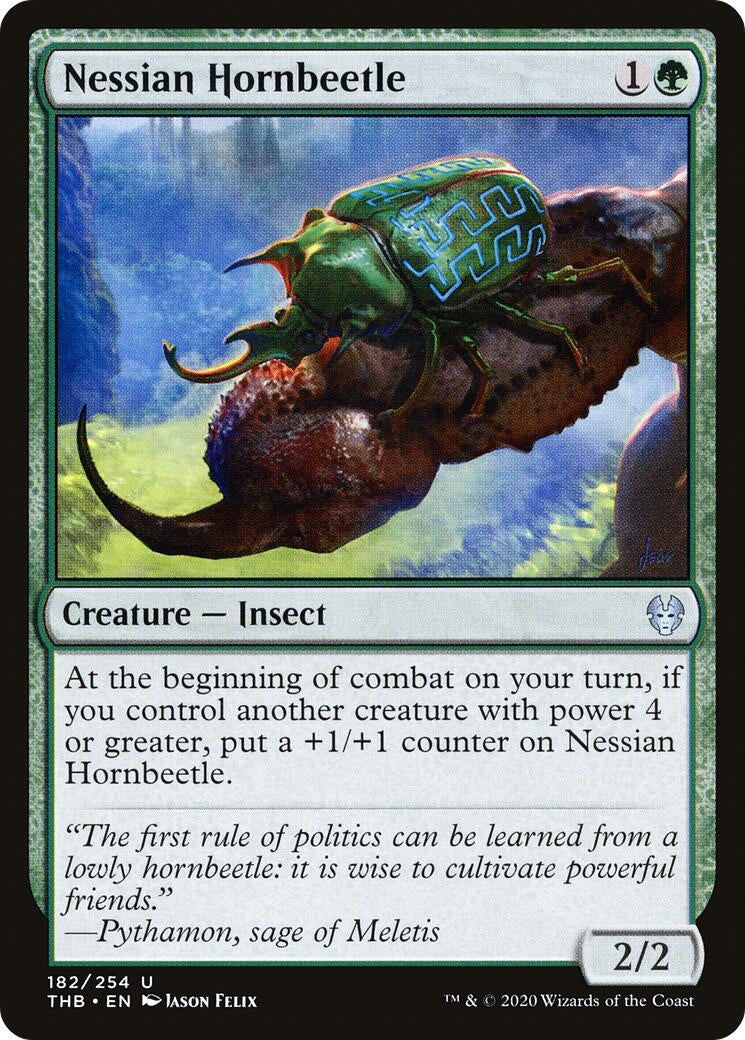 Image for Nessian Hornbeetle (182) [Theros Beyond Death] - Magic: The Gathering