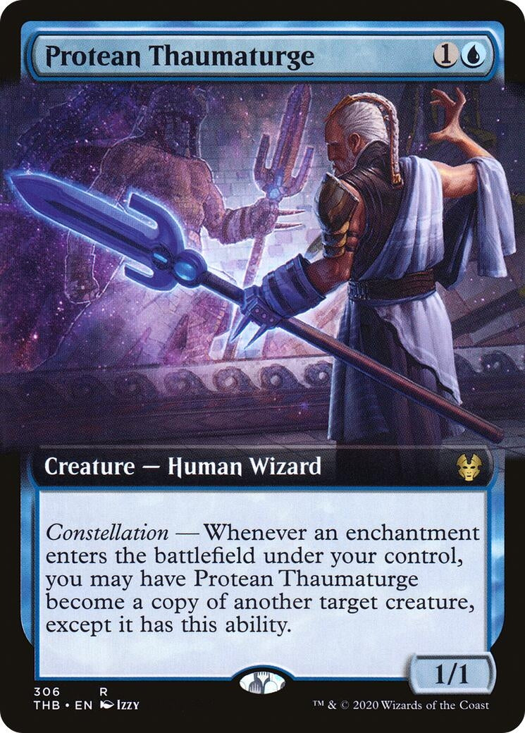 Image for Protean Thaumaturge (Extended Art) (306) [Theros Beyond Death] - Magic: The Gathering