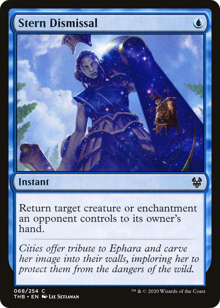 Image for Stern Dismissal (68) [Theros Beyond Death] - Magic: The Gathering