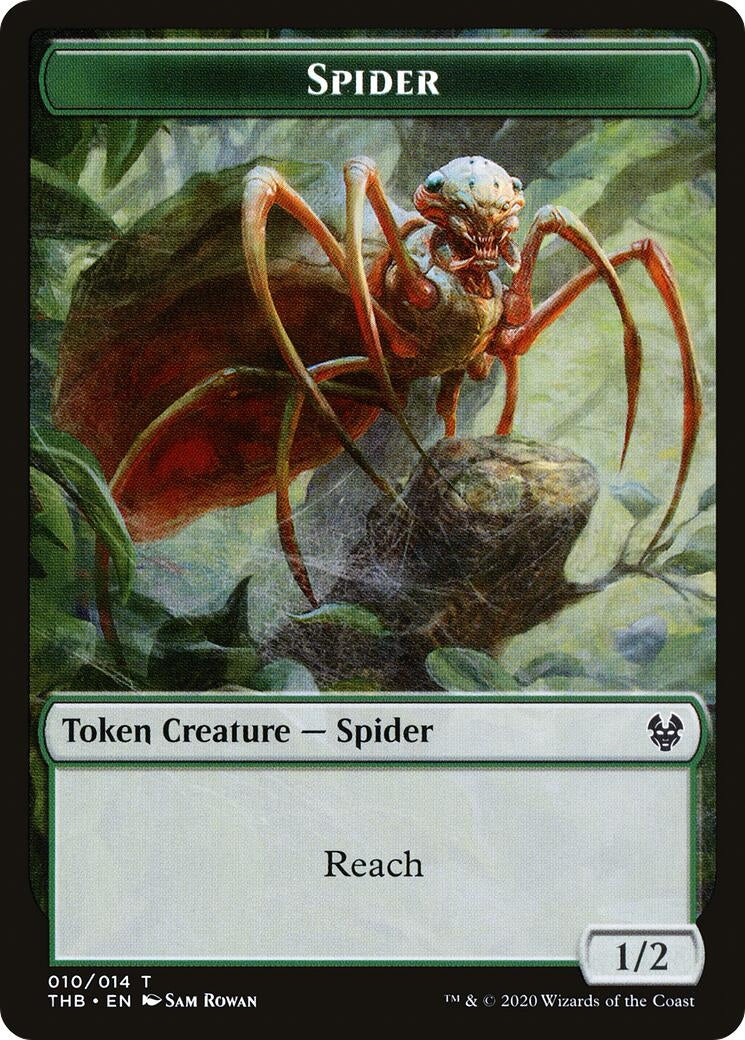 Image for Spider Token (10) [Theros Beyond Death] - Magic: The Gathering