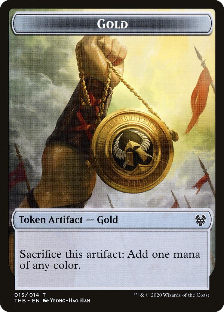 Image for Gold Token (13) [Theros Beyond Death] - Magic: The Gathering
