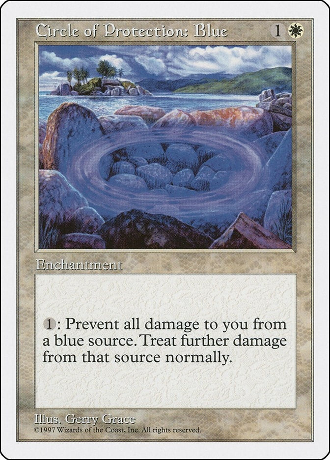 Image for Circle of Protection: Blue [Fifth Edition] - Magic: The Gathering