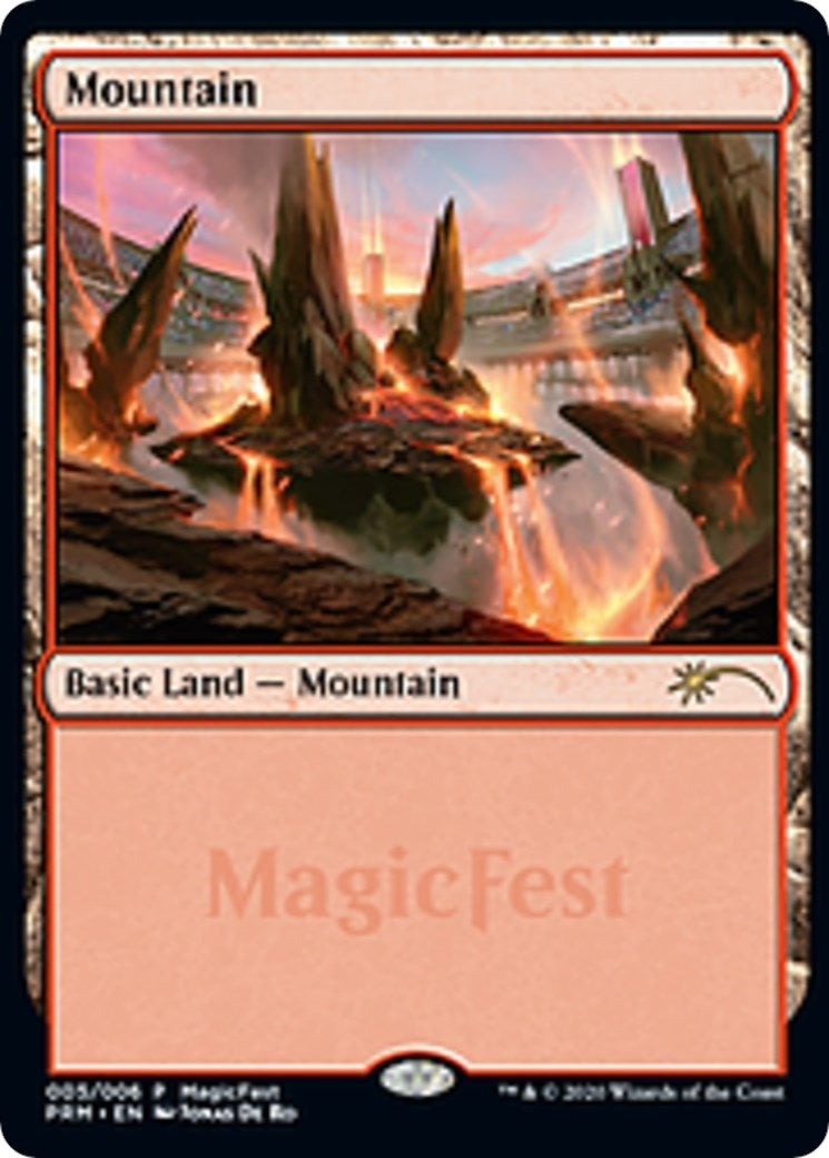 Image for Mountain (2020) (5) [MagicFest Cards] - Magic: The Gathering