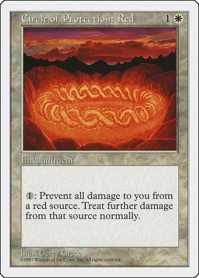 Image for Circle of Protection: Red [Fifth Edition] - Magic: The Gathering