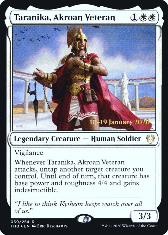 Image for Taranika, Akroan Veteran (39) [Prerelease Cards] - Magic: The Gathering