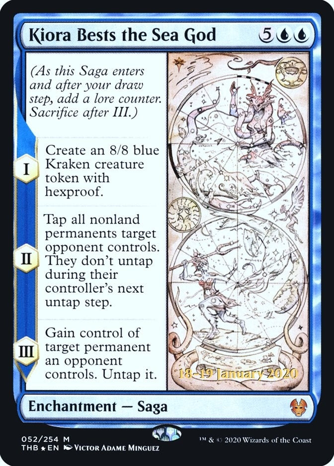 Image for Kiora Bests the Sea God (52) [Prerelease Cards] - Magic: The Gathering