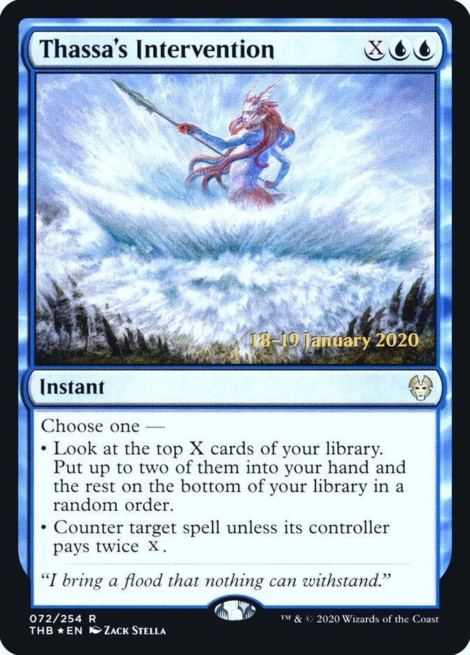 Image for Thassa's Intervention (72) [Prerelease Cards] - Magic: The Gathering