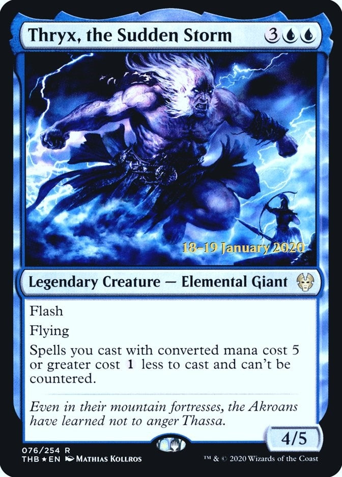 Image for Thryx, the Sudden Storm (76) [Prerelease Cards] - Magic: The Gathering