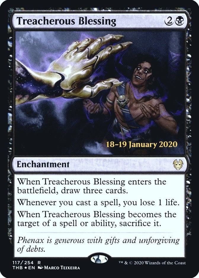 Image for Treacherous Blessing (117) [Prerelease Cards] - Magic: The Gathering