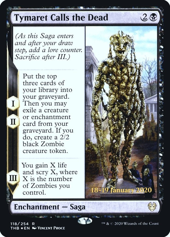 Image for Tymaret Calls the Dead (118) [Prerelease Cards] - Magic: The Gathering