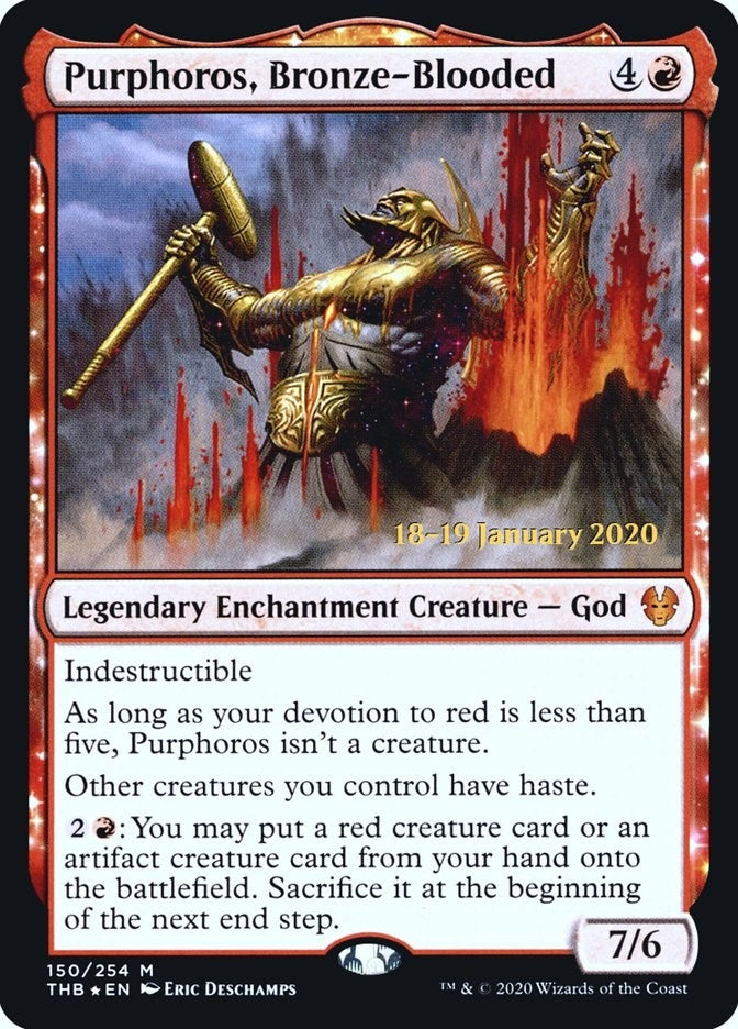 Image for Purphoros, Bronze-Blooded (150) [Prerelease Cards] - Magic: The Gathering