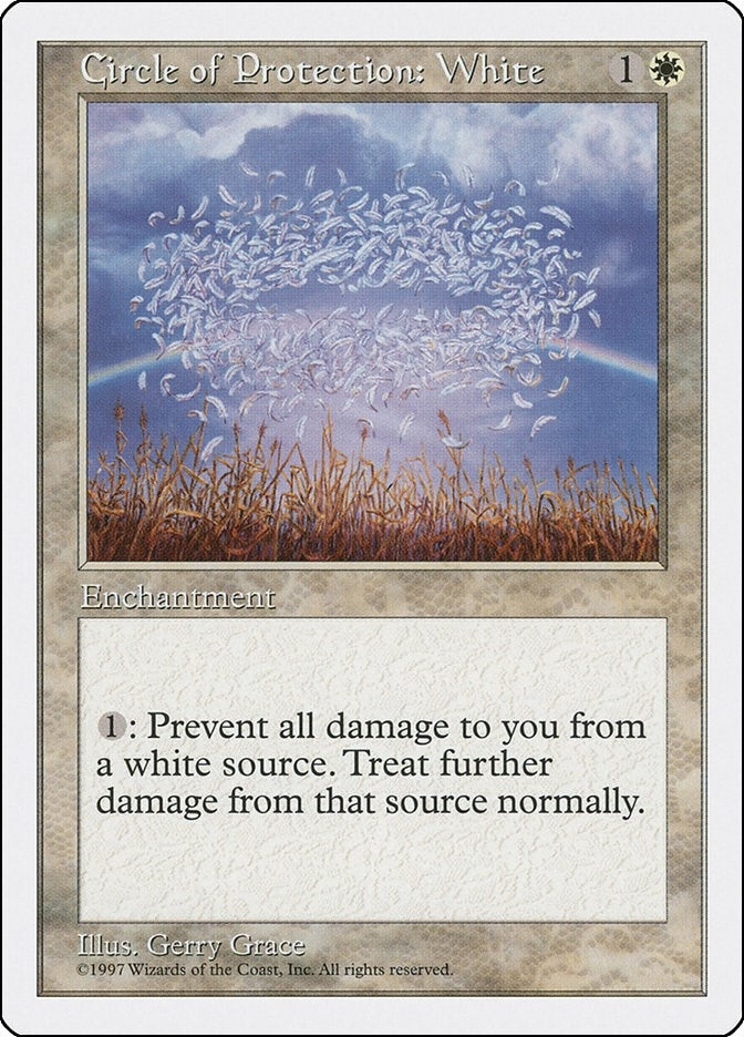 Image for Circle of Protection: White [Fifth Edition] - Magic: The Gathering