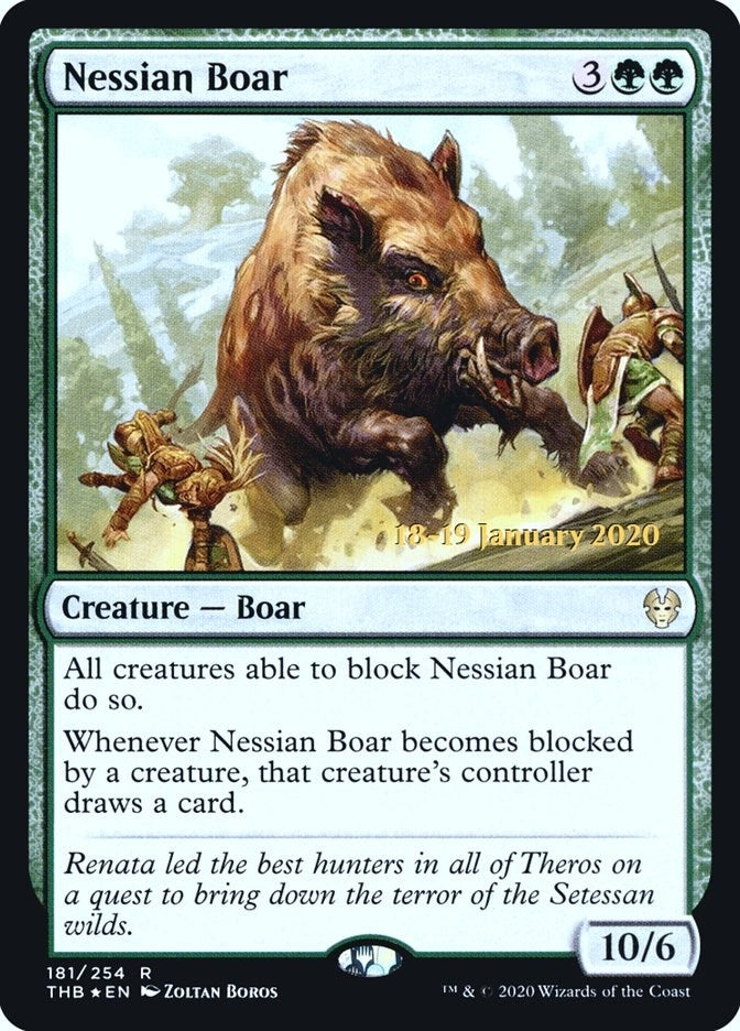 Image for Nessian Boar (181) [Prerelease Cards] - Magic: The Gathering